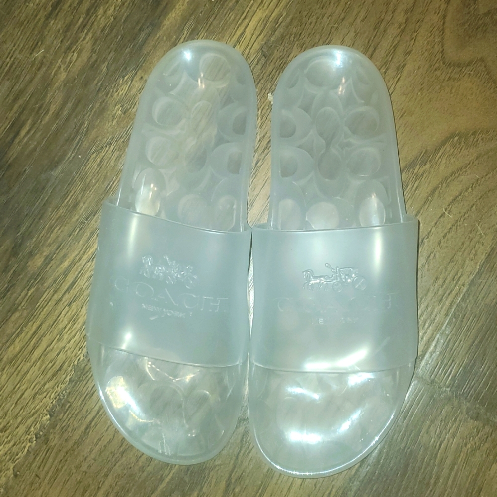 Coach Clear Ulyssa Slides NWOT